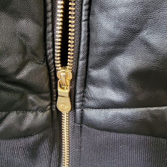 Sofia Jeans by S VERGARA Women's  Chevron stitched  puffer jacket /Black - Picture 8 of 10